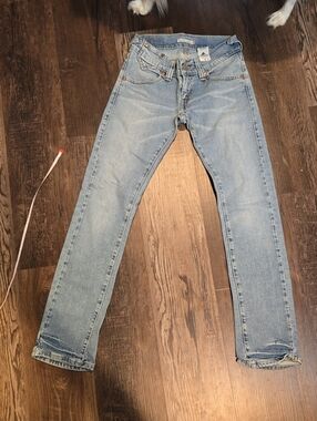 levis 504 slouch straight jeans for women, vintage, ex-condition, sz 3m
